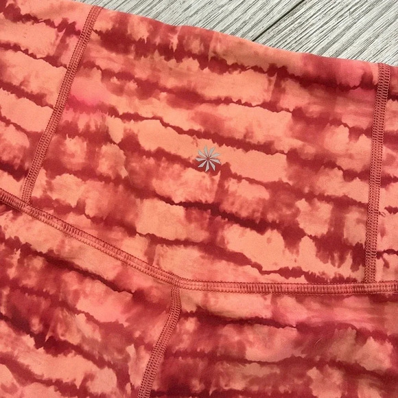 Athleta Elation Printed Capri in dyed orange size M - Picture 8 of 14